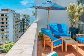 Linda cobertura de 2 quartos a 100 m da Praia